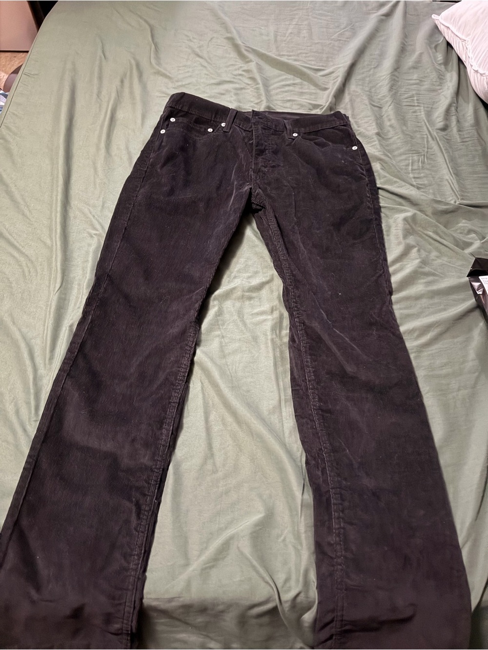 Levi's Black Straight Corduroy Jeans
